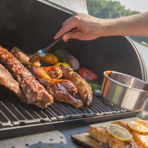 Угольный барельный гриль-коптильня Broil-King Regal OFFSET 400 в Екатеринбурге