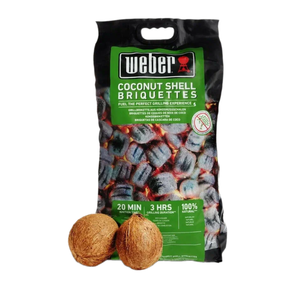 Угольный кокосовые брикеты Weber, пакет 8 кг.