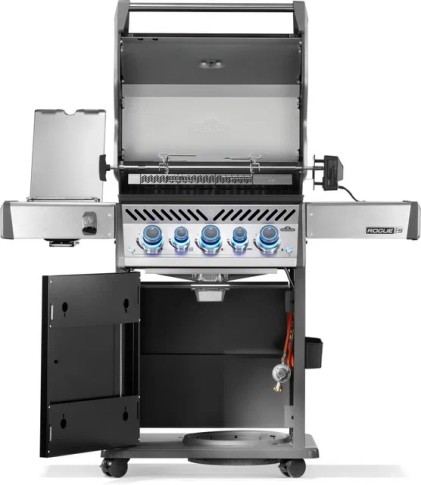 Газовый гриль Napoleon, Роуг ПРО-С 425 (Rogue PRO-S 425) (черный, с ИК горелкой 3/3, задней горелкой и вертелом в комплекте)